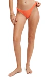 Good American Always Fits Bikini Bottoms In Orange Cream001