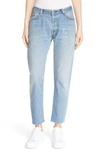 RE/DONE 'THE RELAXED CROP' RECONSTRUCTED JEANS,1002RC