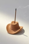 Urban Outfitters Paddywax Cowboy Hat Incense Holder & Scent Set In Rust