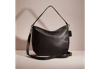 Coach Restored Soft Tabby Hobo In Brass/black