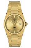 Tissot T137.210.33.021.00 Prx Gold-tone Stainless Steel Quartz Watch In Yellow