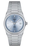 Tissot Prx 40 205 Quartz Blue Dial Ladies Watch T1372101135100 In Grey