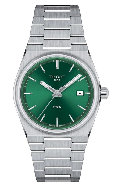 Tissot Prx Watch, 35mm In Green/silver