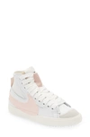 Nike W Blazer Mid '77 Jumbo Sneakers In White/atmosphere/pink Oxford/sail