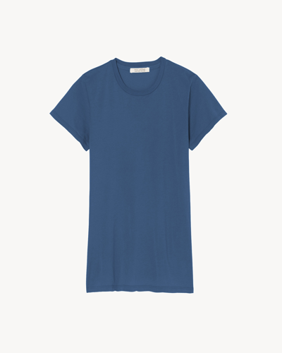 Nili Lotan Lana Crewneck Tee In Teal