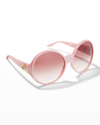 Gucci Oversized Round Acetate Sunglasses