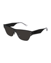 Bottega Veneta 53mm Cat Eye Sunglasses In Black