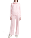 Shop Golden Goose Tech Jersey Track Jacket W/ Grosgrain Trim In Rose Shadowwhite