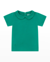 Vild - House Of Little Kid's Woven Collared Shirt In Emerald Green