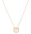 Ferragamo Gancini Crystal- Embellished Necklace In Oro Giove+strass Crystal