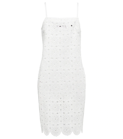 Rotate Birger Christensen Silke Cotton-blend Crochet Minidress In White