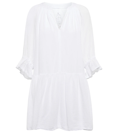 Velvet Yael Cotton Minidress In White