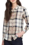 Barbour Bredon Tartan Check Button Front Shirt In Hessian Tartan
