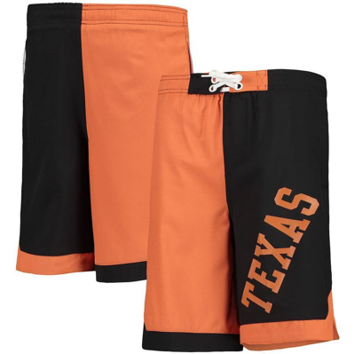 Outerstuff Kids' Youth Texas Orange/black Texas Longhorns Conch Bay Swim Shorts In Burnt Orange