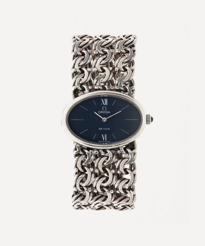 Designer Vintage 1970's Omega De Ville Solid Silver Bracelet Watch