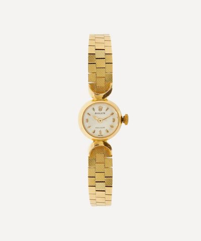 Designer Vintage 1950s Rolex Precision 18ct Gold Watch