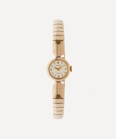 Designer Vintage 1960s Rolex Precision 9ct Gold Watch