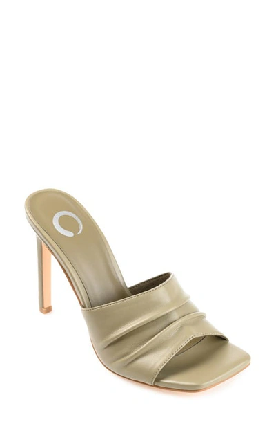 Journee Collection Tru Comfort Foam Camber Heeled Sandal In Green