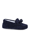 TOD'S TOD'S SUEDE LACCETTO GOMMINI LOAFERS