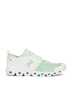 On Green Cloud X Shift Sneakers In White & Matcha