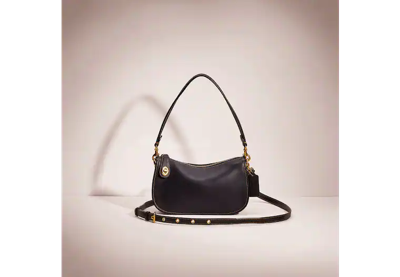 Coach Restored Swinger Bag In Brass/black