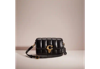 Coach Restored Studio Shoulder Bag With Quilting In Brass/black