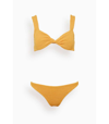 Hunza G Juno Twisted Two-piece Bikini Set In Yellow