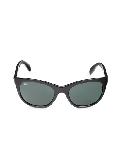 Ray Ban Women's Rb4216 56mm Cat Eye Sunglasses In Black