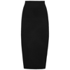 Victoria Beckham Fitted Ribbed Stretch-woven Midi Skirt