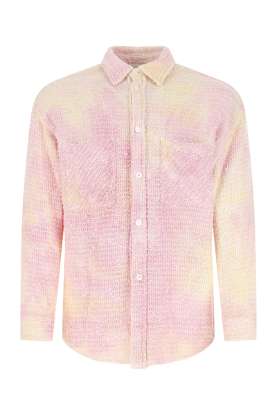 Faith Connexion Pink & Yellow Cotton Shirt In Multi