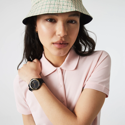 Lacoste Women's  Swing 3 Hands Black Silicone Watch - One Size