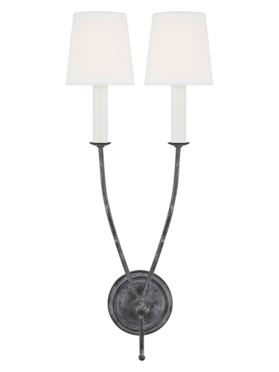 Chapman & Myers Richmond Double Sconce In Weathered