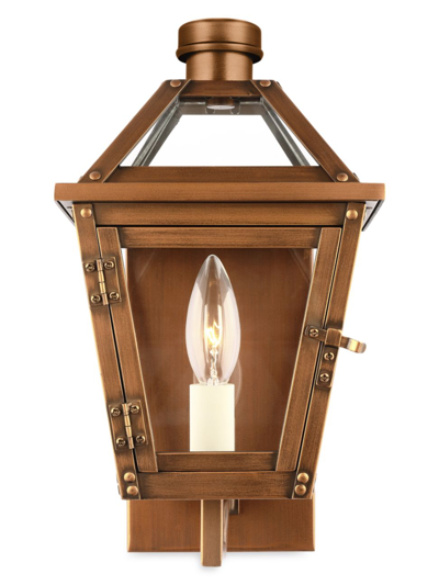 Chapman & Myers Hyannis Extra-small Wall Lantern In Natural Copper