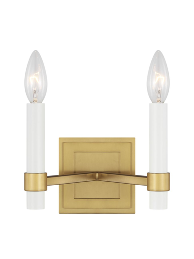 Chapman & Myers Marston Wall Sconce In Burnished Brass