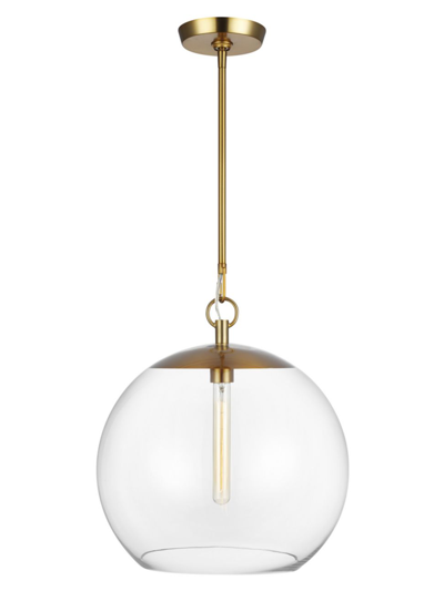 Chapman & Myers Atlantic Round Pendant In Burnished Brass