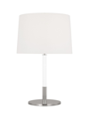 Kate Spade Monroe Burnished Brass Table Lamp In Polished Nickel