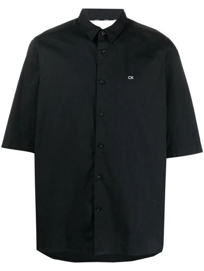 Calvin Klein Short-sleeve Shirt In Black