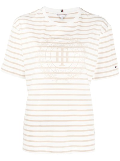 Tommy Hilfiger Short Sleeve Knitted Top In White