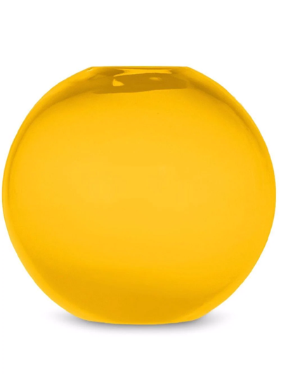 Dolce & Gabbana Kleine Vase Aus Muranoglas In Yellow