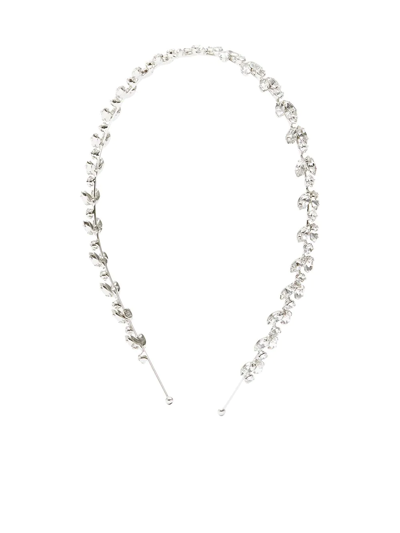 Jennifer Behr Roselyn Crystal-embellished Headband In Silber