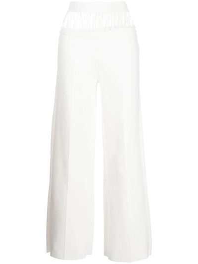 Dion Lee Net-panel Suspend Trousers In Ivory