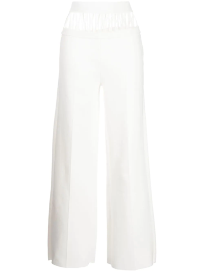 Dion Lee Net-panel Suspend Trousers In White