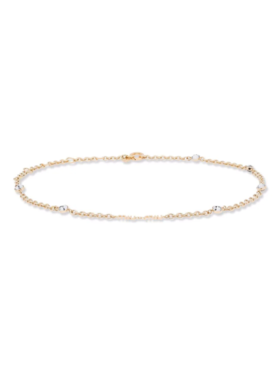Miu Miu Crystal Chain Belt In Gold/crystal