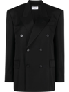 BALENCIAGA SHRUNK DB WOOL BLAZER