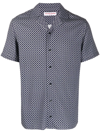 Orlebar Brown All-over Graphic-print Shirt In Blue