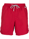 Mc2 Saint Barth Plain Swim Shorts In Rot