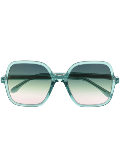 Isabel Marant Eyewear Gradient Square-frame Sunglasses In Grün