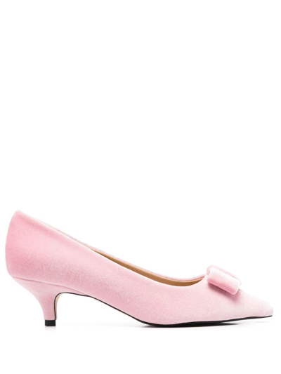 Age Of Innocence Jacqueline 50mm Bow-embellished Pumps In Pink