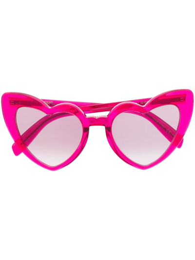Saint Laurent Cat-eye Sunglasses In Pink