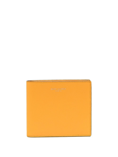 Saint Laurent Bi-fold Leather Wallet In Yellow